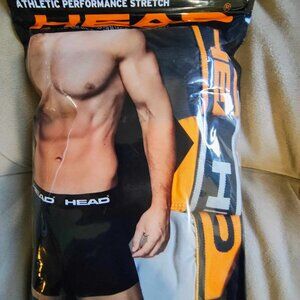 NEW- Head Mens 3 Pack Essential Stretch Performance Boxer Briefs XL   fits 40-42